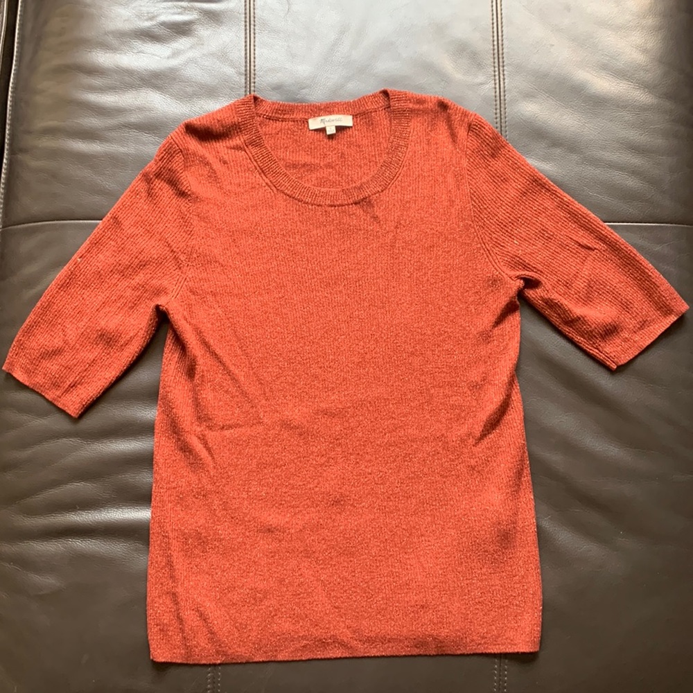 • Burnt Orange Sparkle Tshirt •